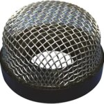 3/4"-14 Threaded Aerator Strainer w/ Large Mesh - Black Base